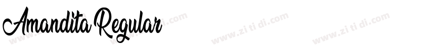 Amandita Regular字体转换 Amandita Regular字体转换